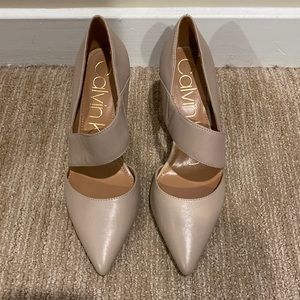 Calvin Klein nude heels